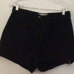High Waist Black American Apparel Shorts